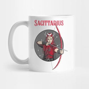 Sagittarius Zodiac Design Female Mug